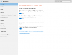 Datenschutz Windows 10